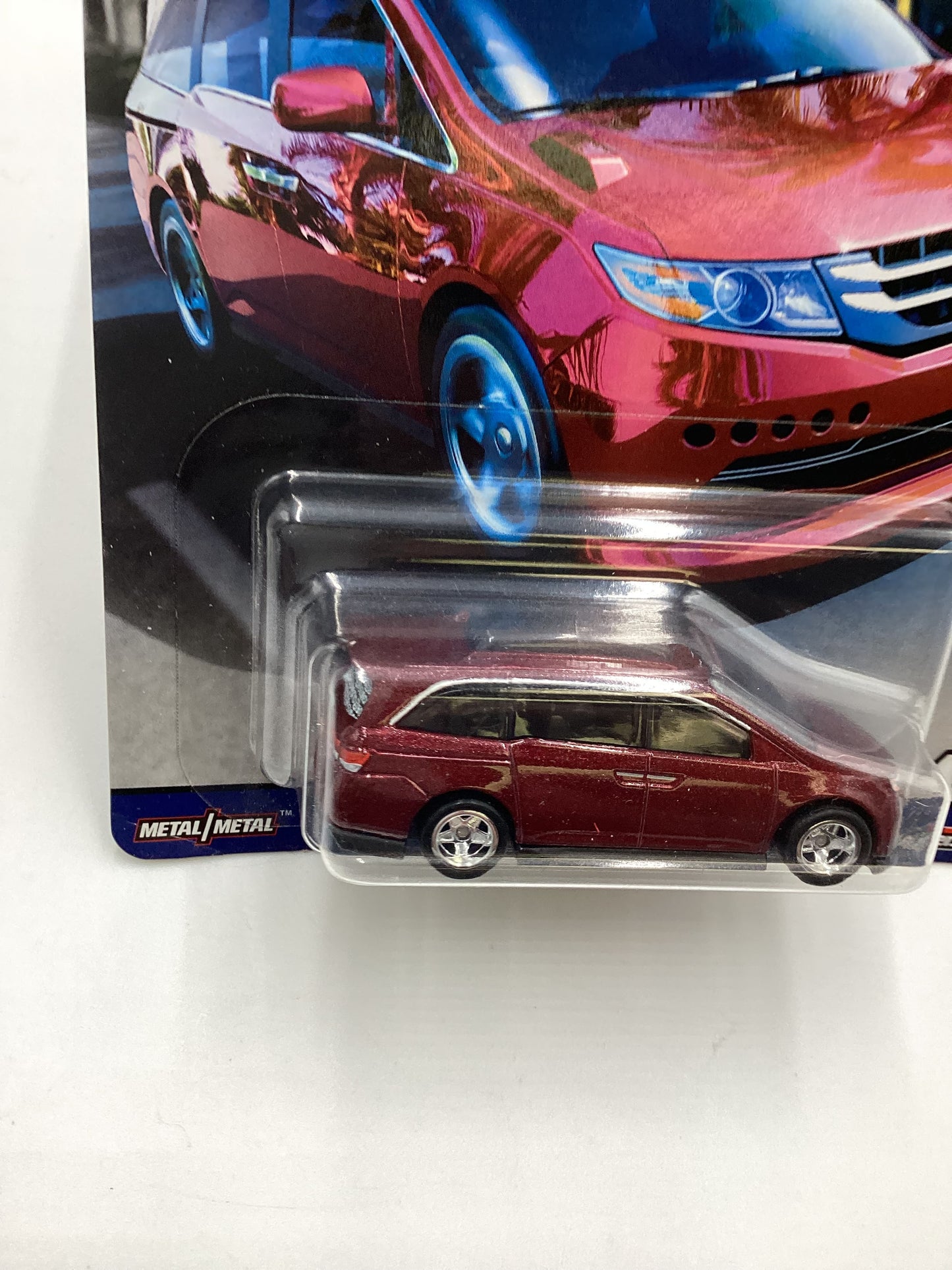 Hot wheels Car Culture Cargo Carriers #5 Honda Odyssey Red with protector