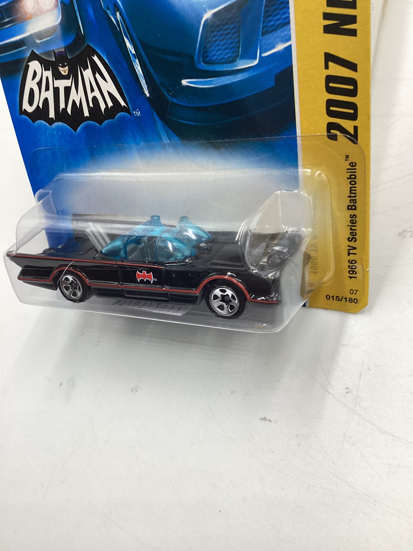 2007 Hot Wheels #15 1966 TV Series Batmobile Black 118E