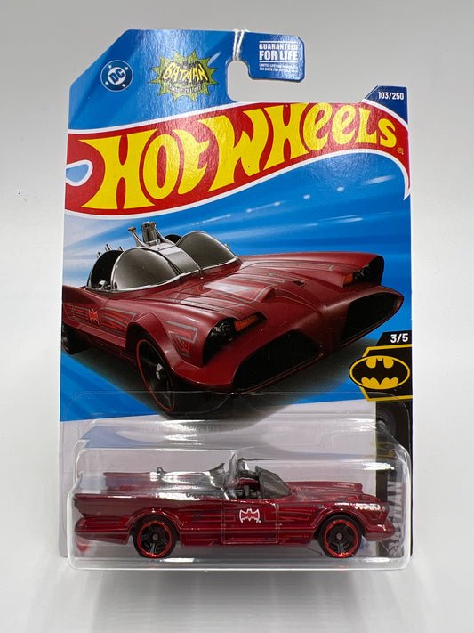 2025 Hot Wheels P Case Batman #103 TV Series Batmobile Red 117C