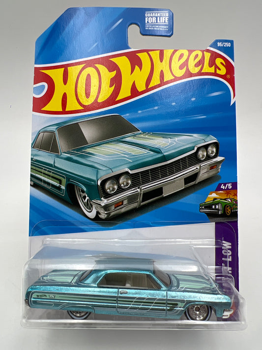 2026 Hot Wheels Super Treasure Hunt #95 64 Impala Light Blue W/Protector