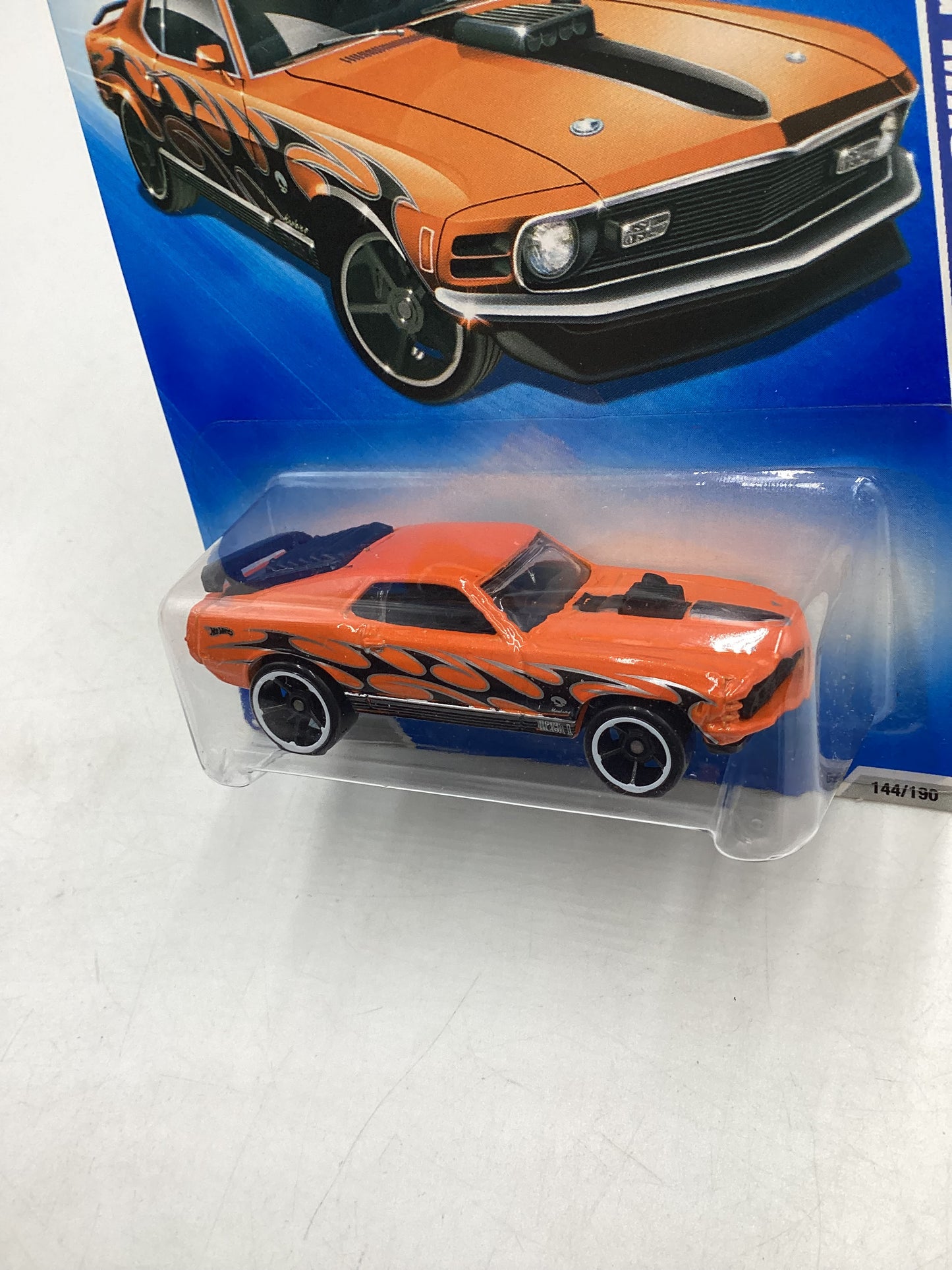 2009 Hot Wheels #144 Mustang Mach 1 Orange 23D