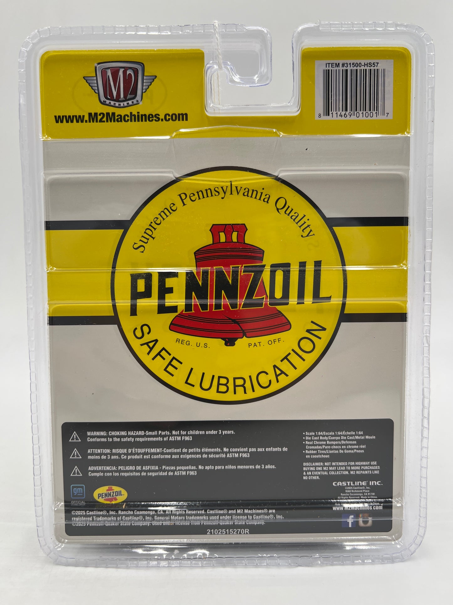 2025 M2 Machines Hobby Exclusive Pennzoil 1975 GMC Sierra Grande 15 Tow Truck HS57 198A