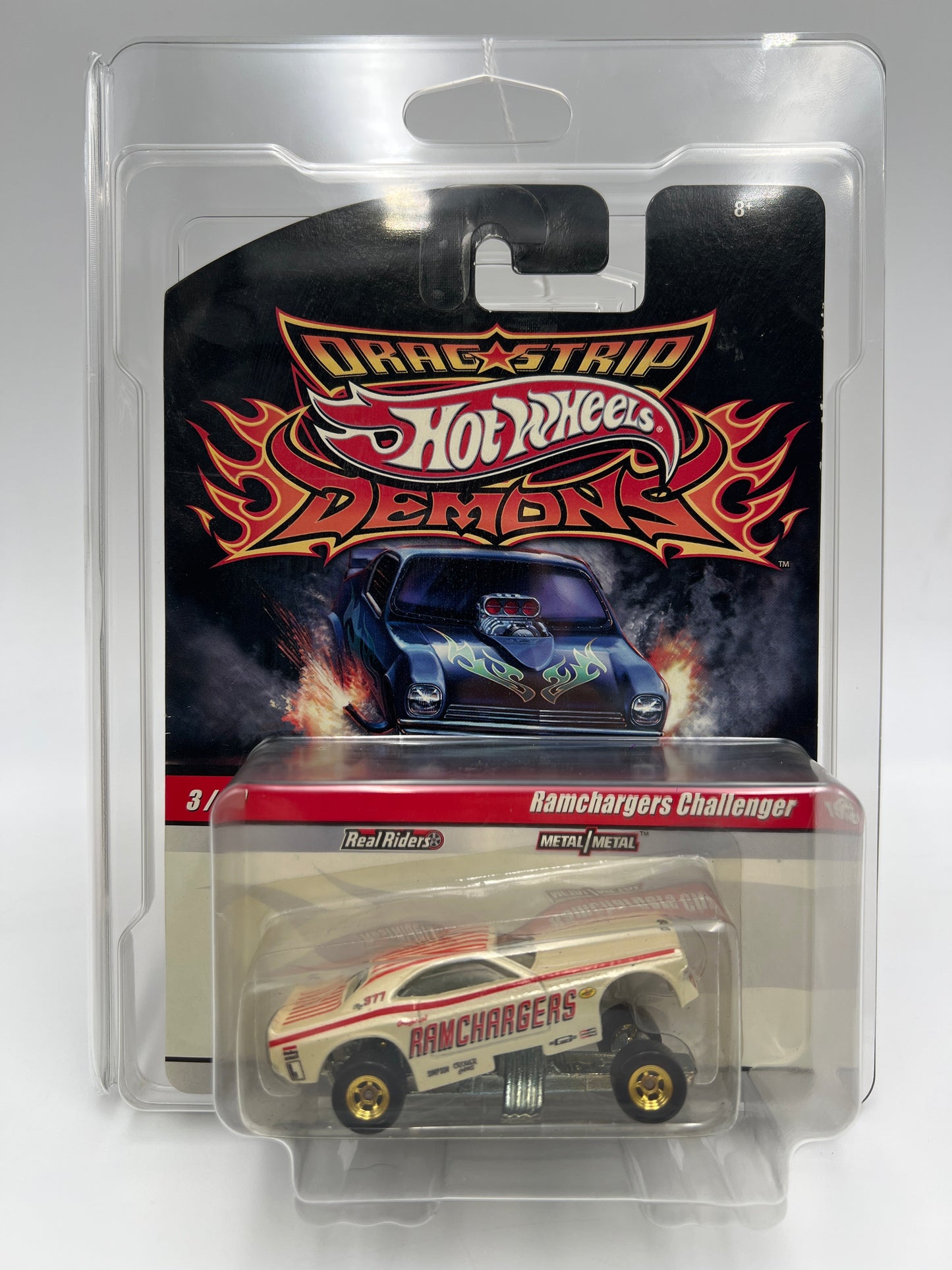 Hot Wheels Drag Strip Demons #3 Ramchargers Challenger W/Protector 1