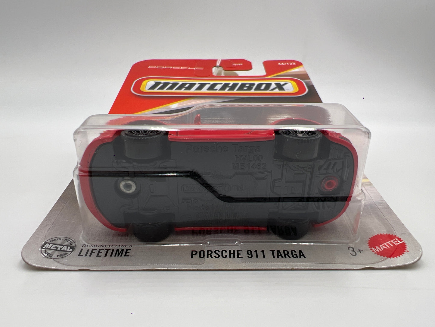 2025 Matchbox #34 Porsche 911 Targa Red 216J