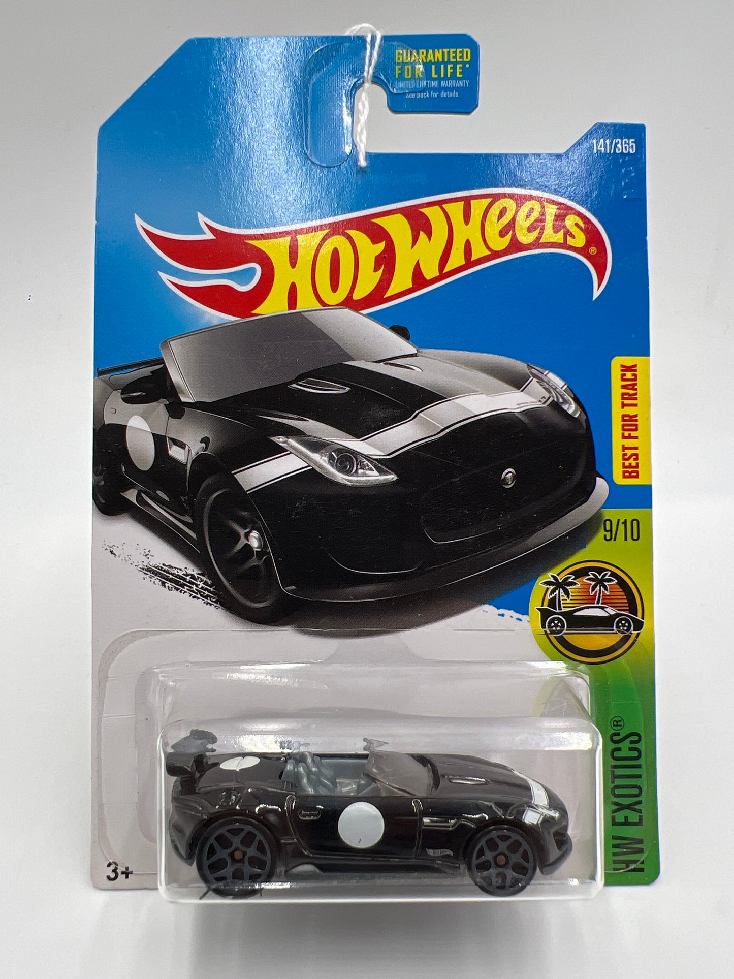 2017 Hot Wheels Exotics #141 15 Jaguar F-Type Project 7 Black 64B