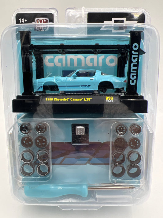 M2 Machines Model Kits R90 1980 Chevrolet Camaro Z/28 Light Blue
