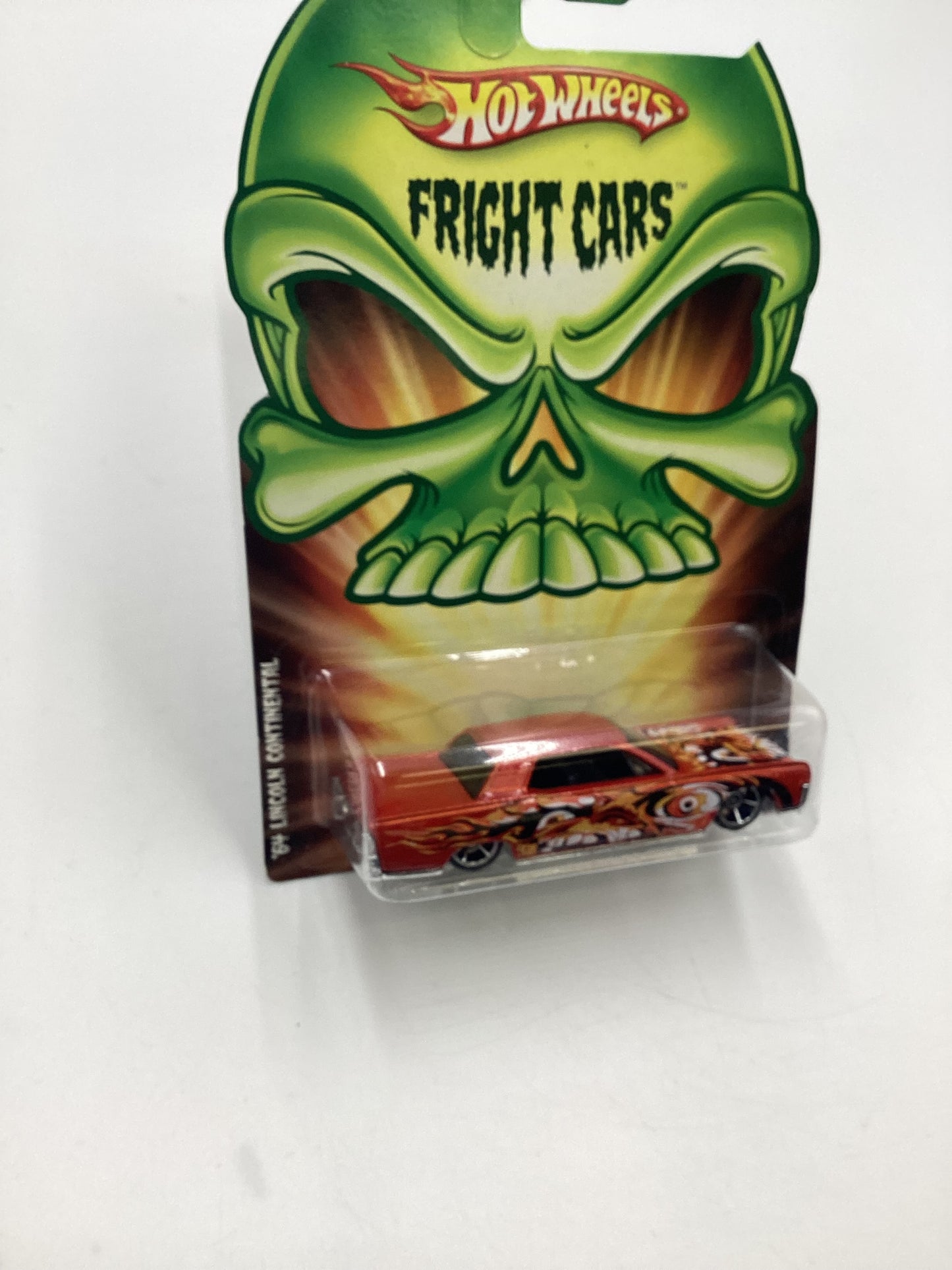 2008 Hot Wheels Fright Cars 64 Lincoln Continental Orange