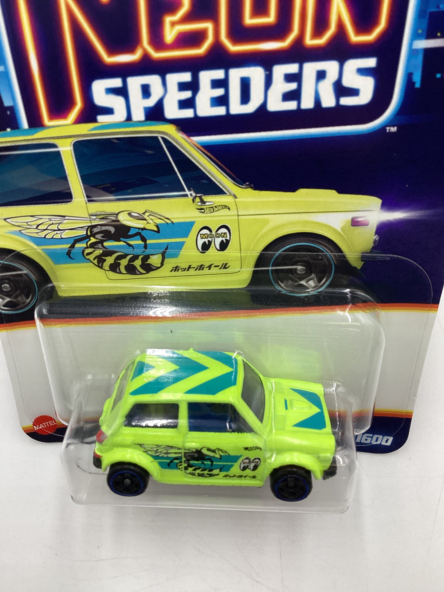 2025 Hot Wheels Neon Speeders #1 Custom 70 Honda N600 Yellow 159A