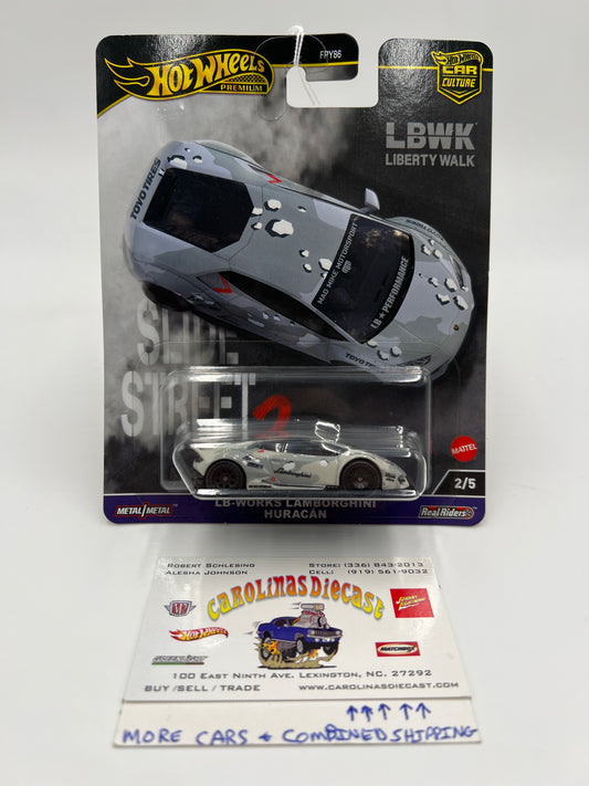 2024 Hot Wheels Car Culture Slide Street 2 #2 LB-Works Lamborghini Huracan Gray 245F