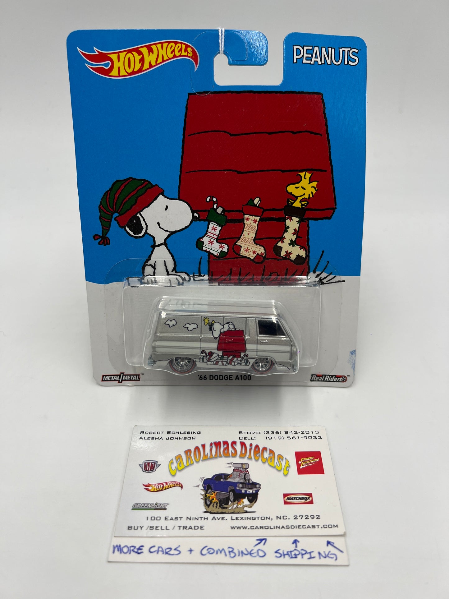 Hot Wheels Pop Culture Premium Peanuts 66 Dodge A100 Silver 272F