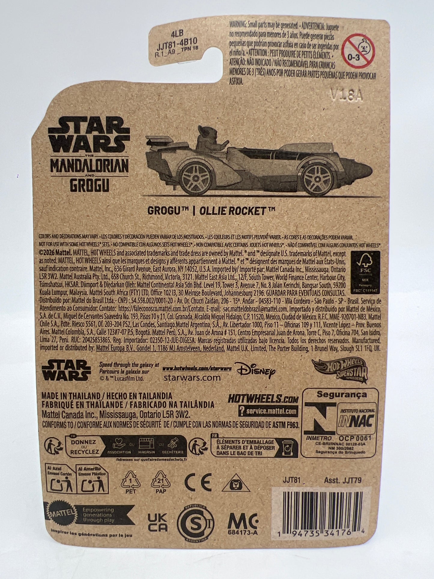 2026 Hot Wheels Superstar Speeders Star Wars Grogu & Ollie Rocket