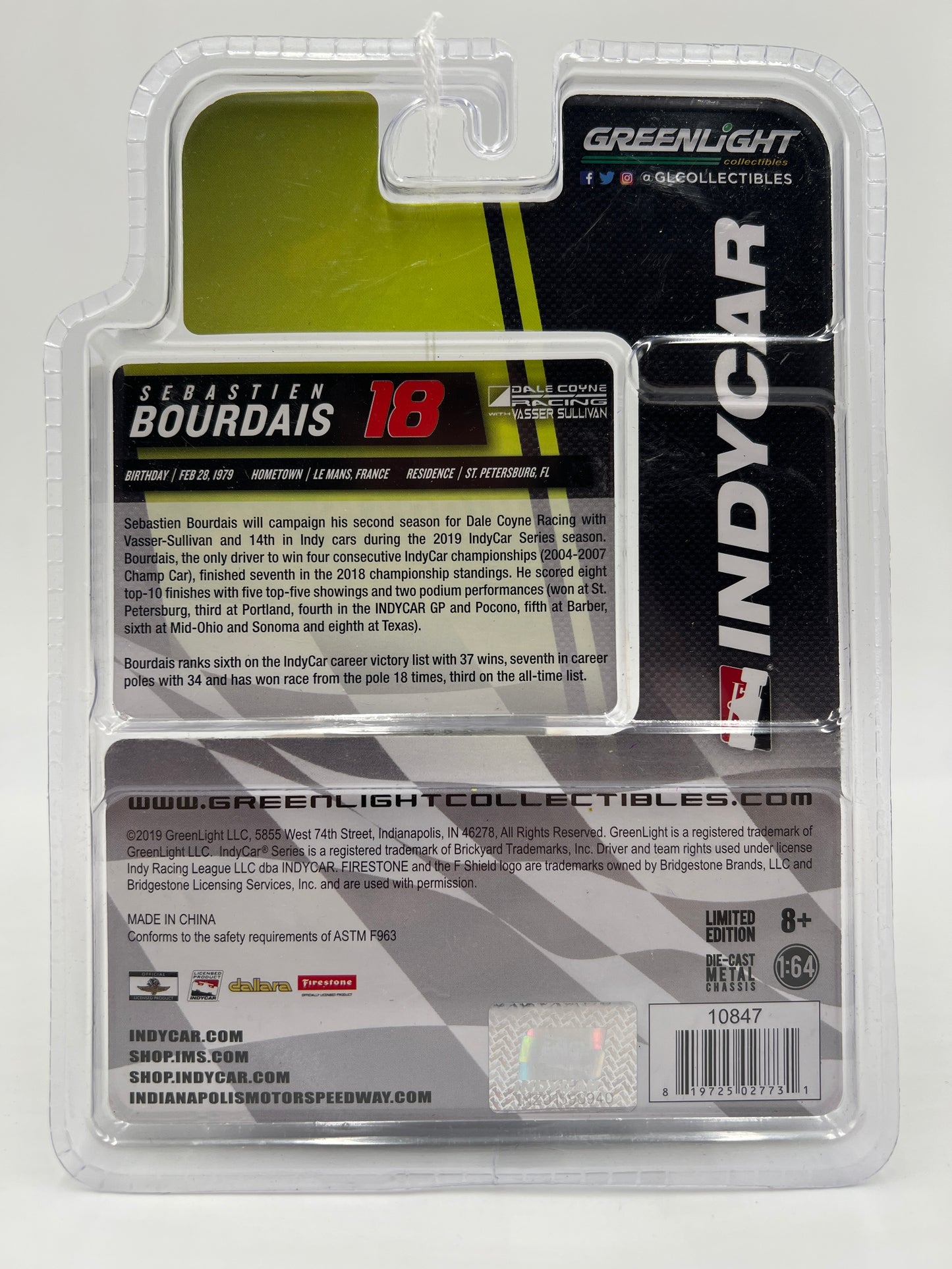 Greenlight Indycar Series #18 Sebastien Bourdais