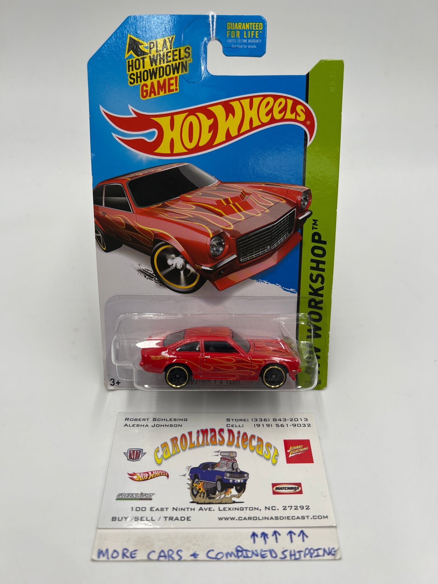 2014 Hot Wheels Workshop #220 Custom V8 Vega Red 10B