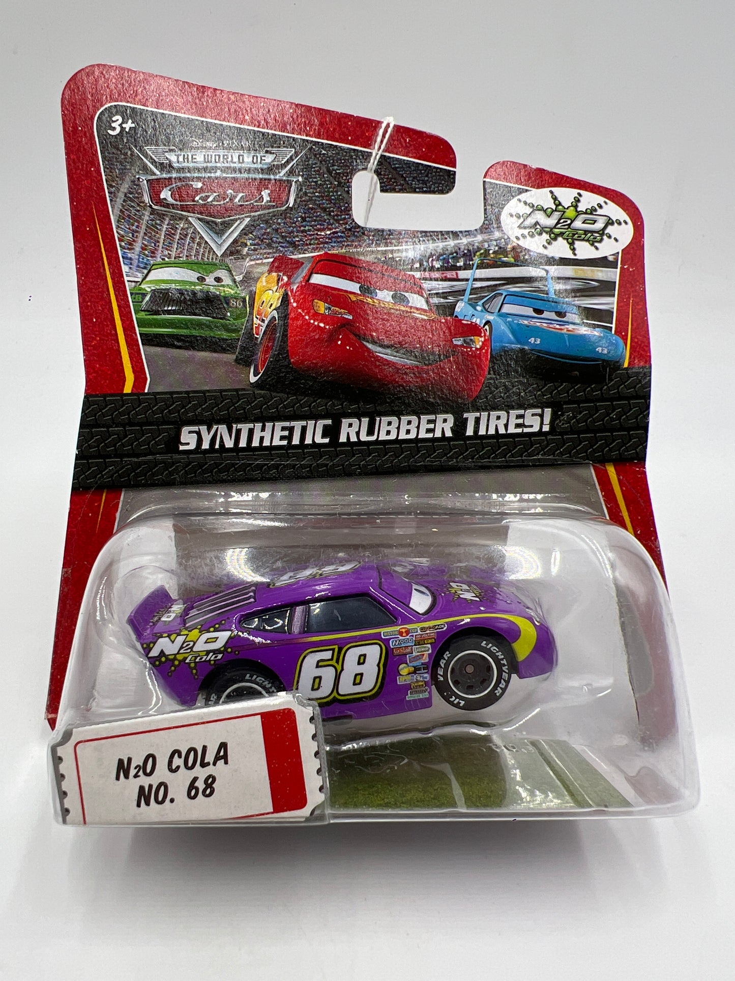 Disney Pixar The World Of Cars Rubber Tires N2O Cola No 68 140i