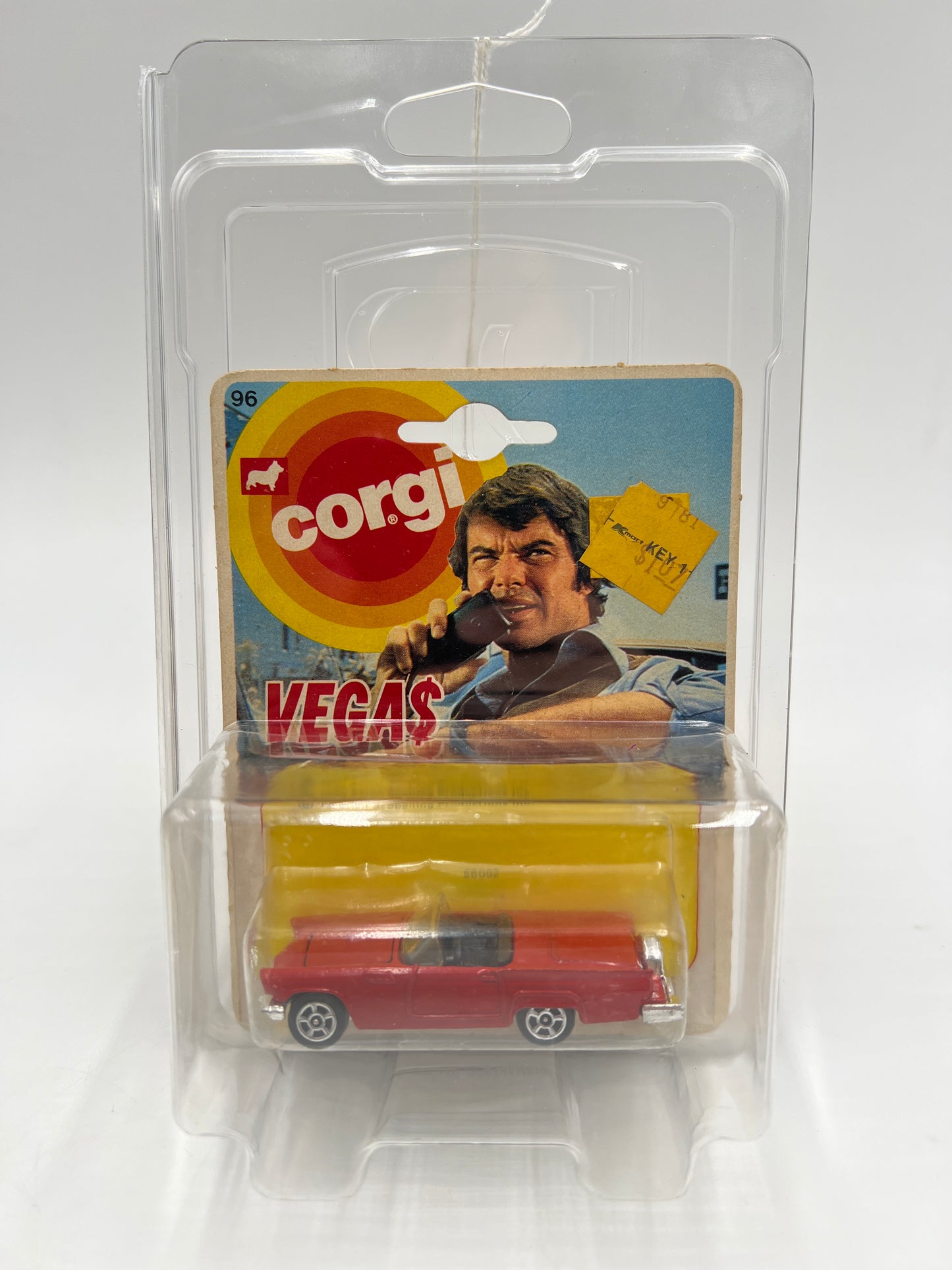 1980 Corgi #96 VEGA$ Ford Thunderbird Red W/Protector