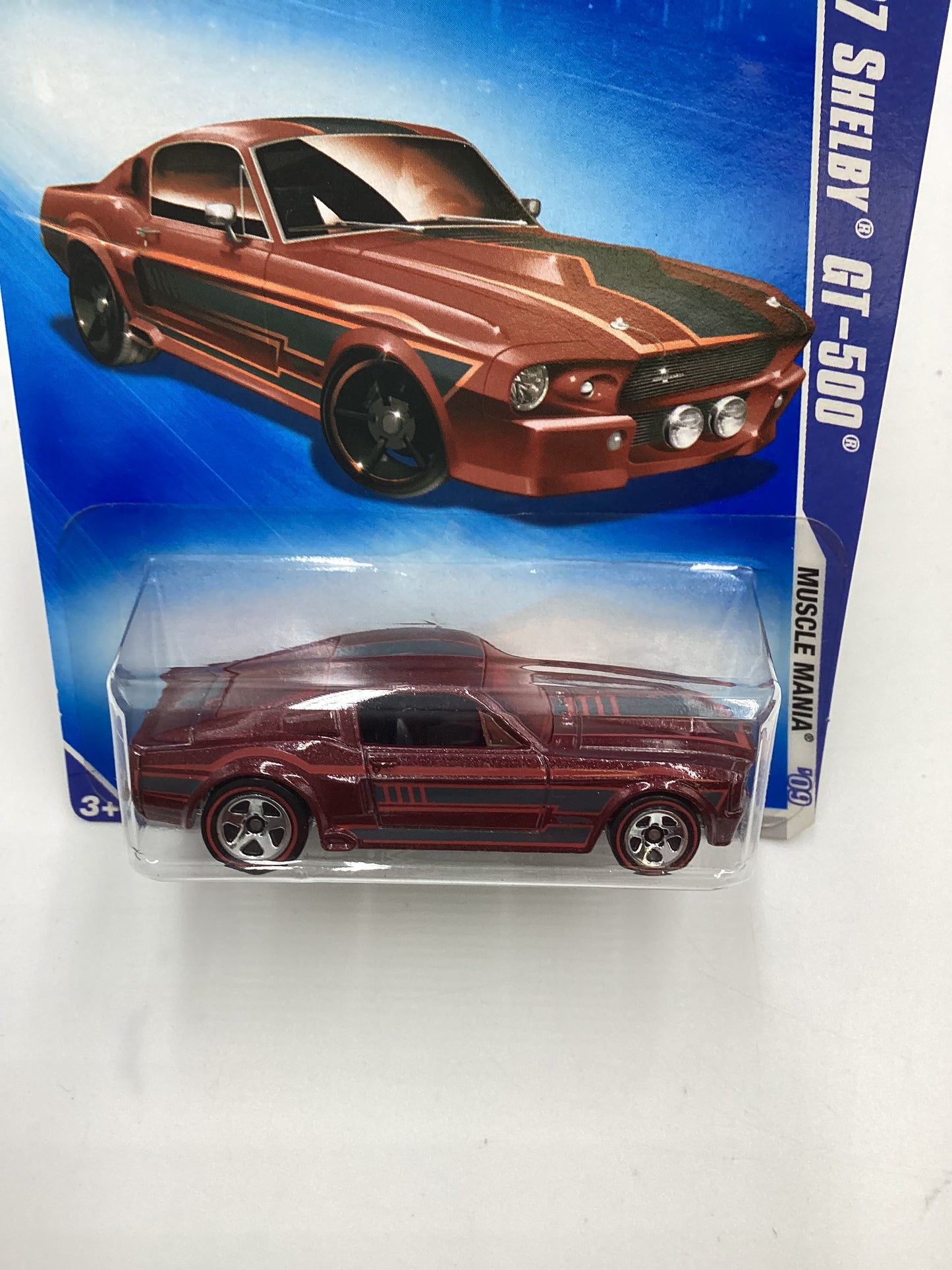 2009 Hot Wheels #078 67 Shelby GT-500 Red Walmart Exclusive 239B