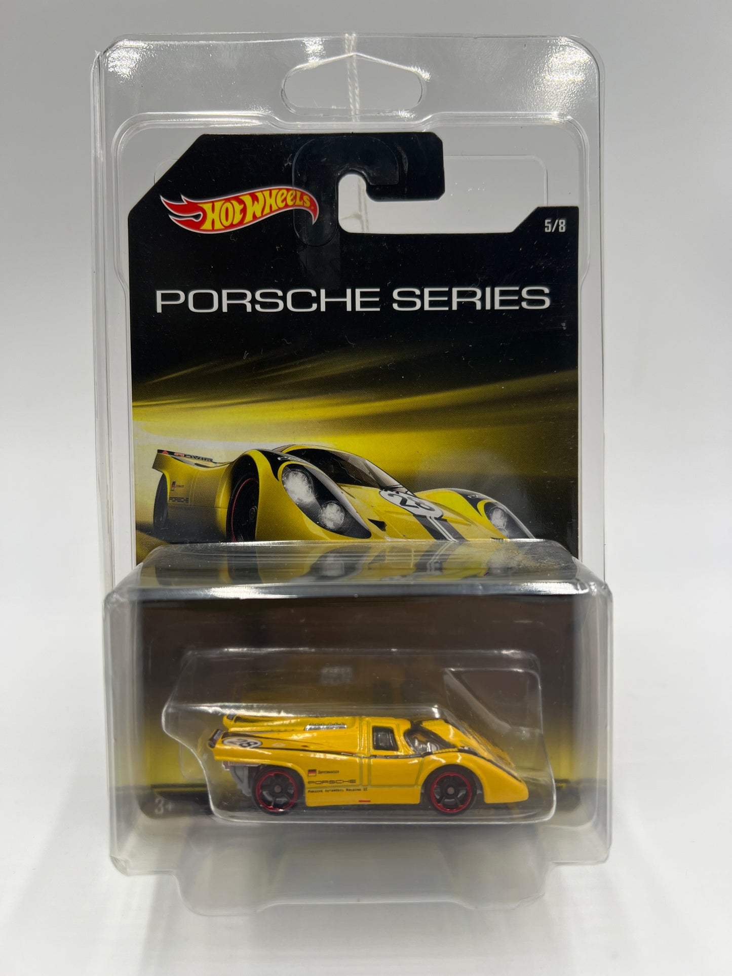 2015 Hot Wheels Walmart Exclusive Porsche Series #5 Porsche 916K Yellow W/Protector