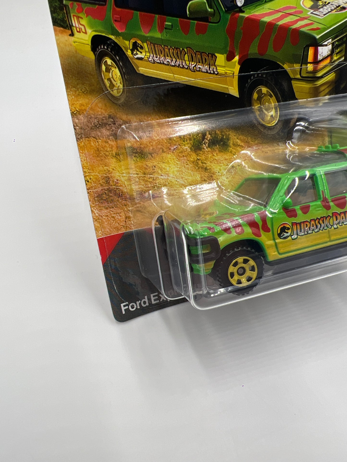 2025 Matchbox Jurassic World Rebirth Ford Explorer #5 Green/Yellow 161C