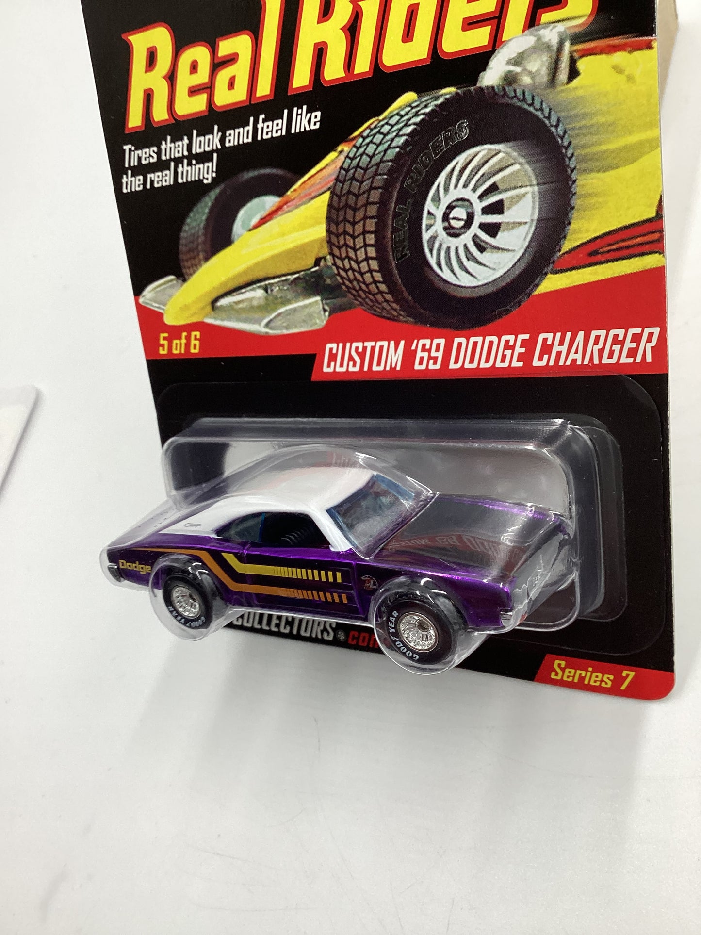 Hot Wheels Real Riders RLC #6559/7500 Series 7 5/6 Custom 69 Dodge Charger W/Protector