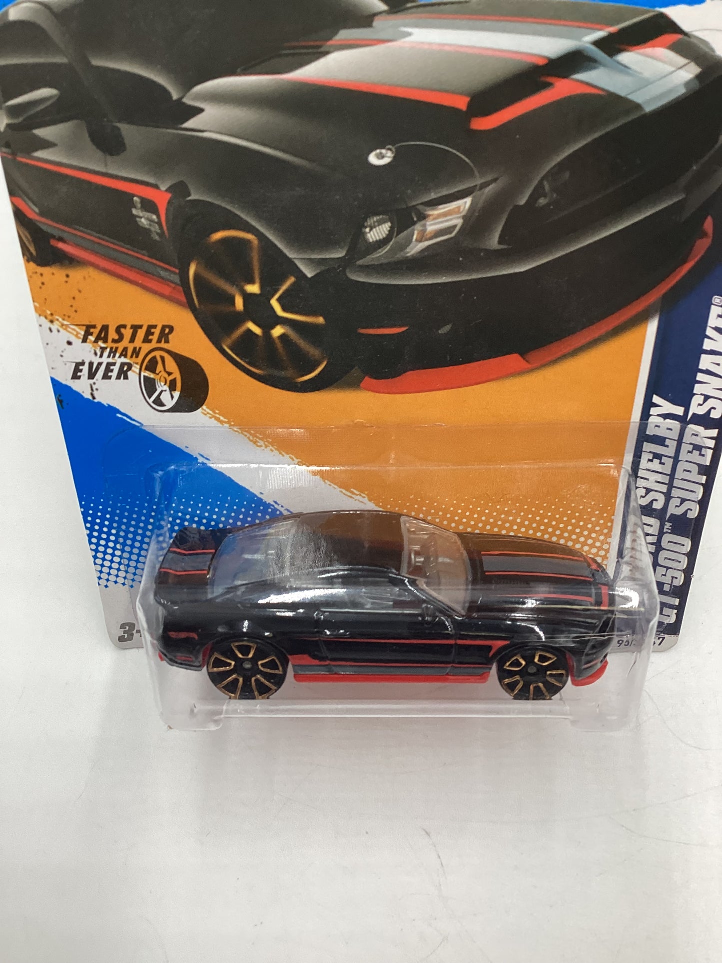 2012 Hot Wheels Faster Than Ever #95 10 Ford Shelby GT-500 Super Snake Black