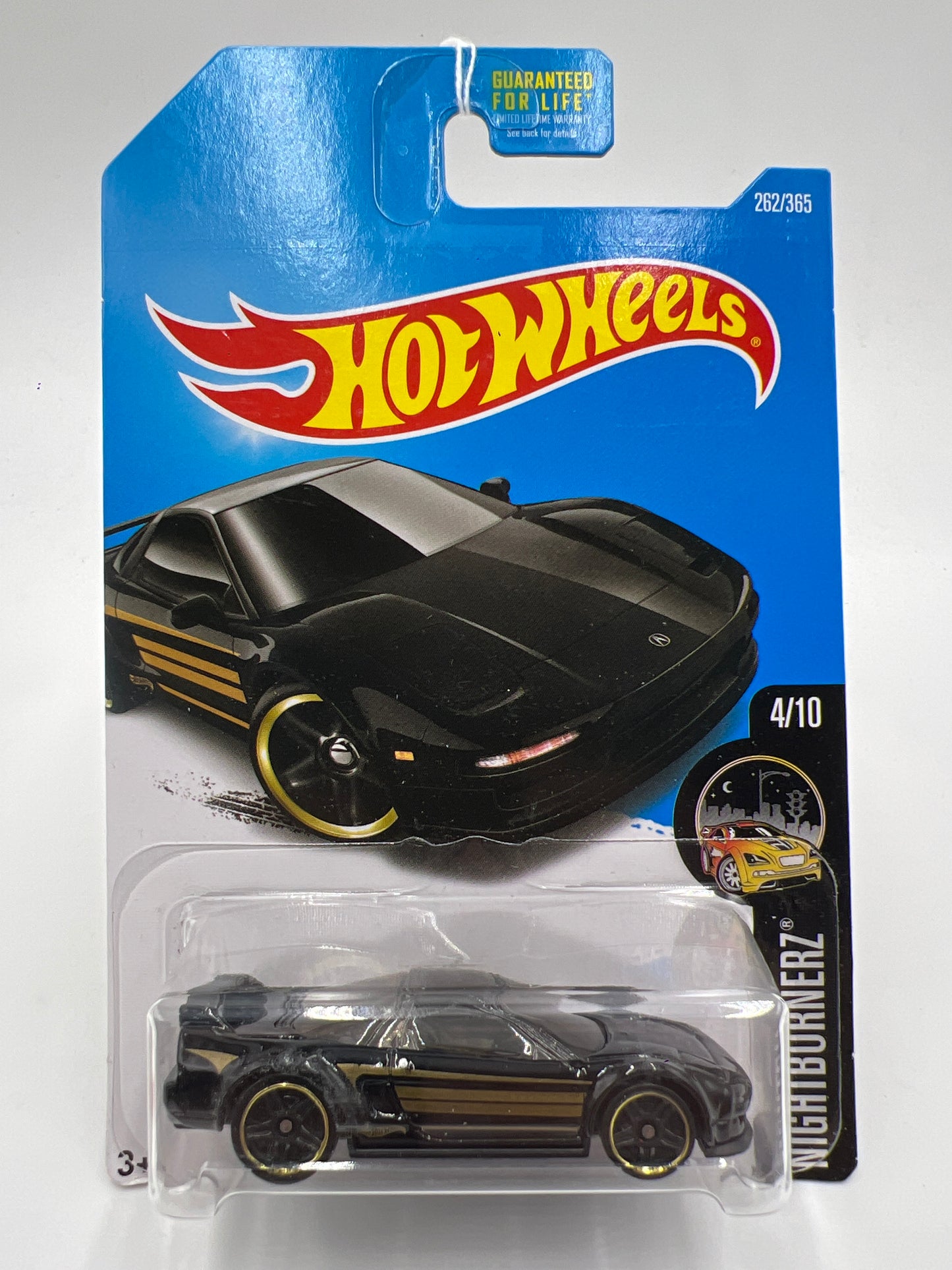 2017 Hot Wheels Nightburnerz #262 90 Acura NSX Black 106C