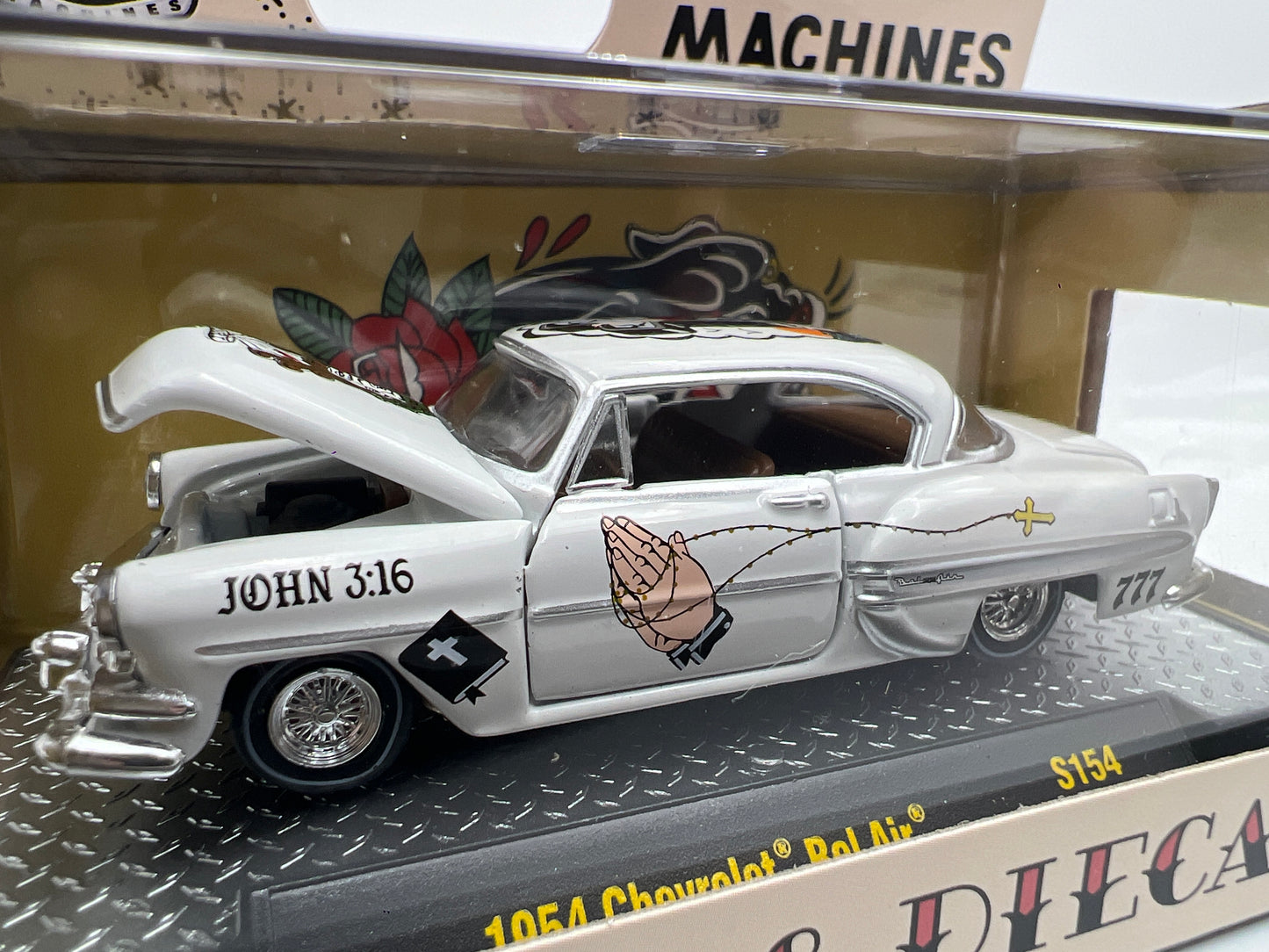 2026 M2 Machines S154 Flash & Diecast 1954 Chevrolet Bel Air White