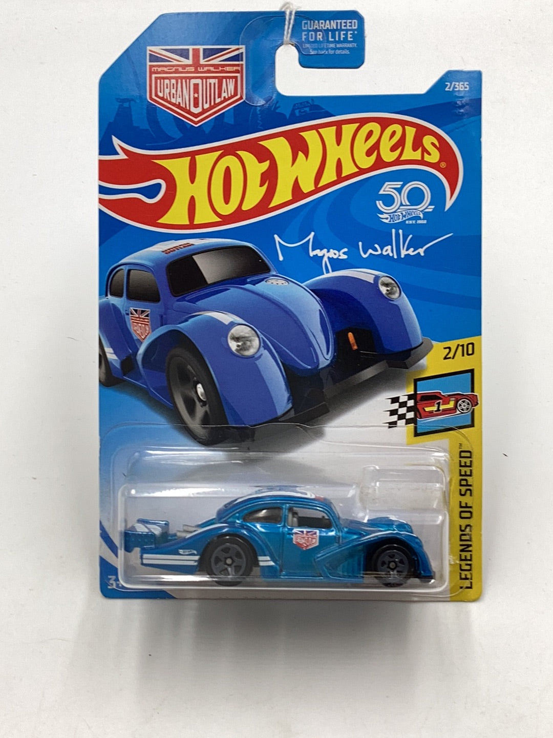 2018 Hot Wheels #2 Volkswagen Kafer Racer Blue 96B