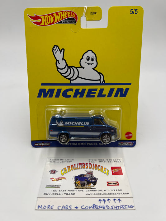 Hot Wheels Pop Culture Premium #5 Michelin Custom GMC Panel Van Blue 257H