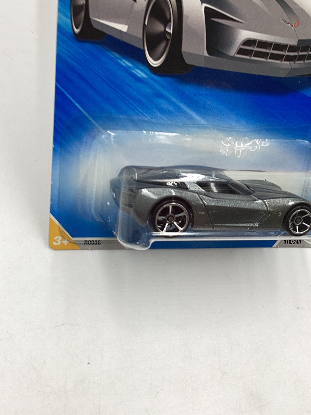 2010 Hot Wheels #19 09 Corvette stingray concept Dark Charcoal 17C