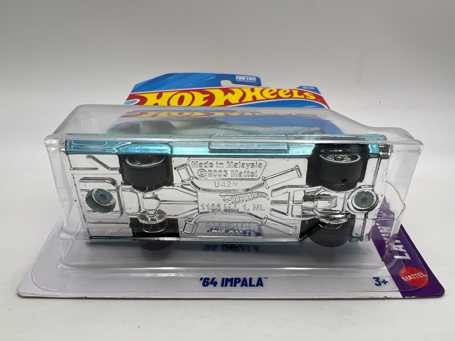 2026 Hot Wheels Super Treasure Hunt #95 64 Impala Light Blue W/Protector