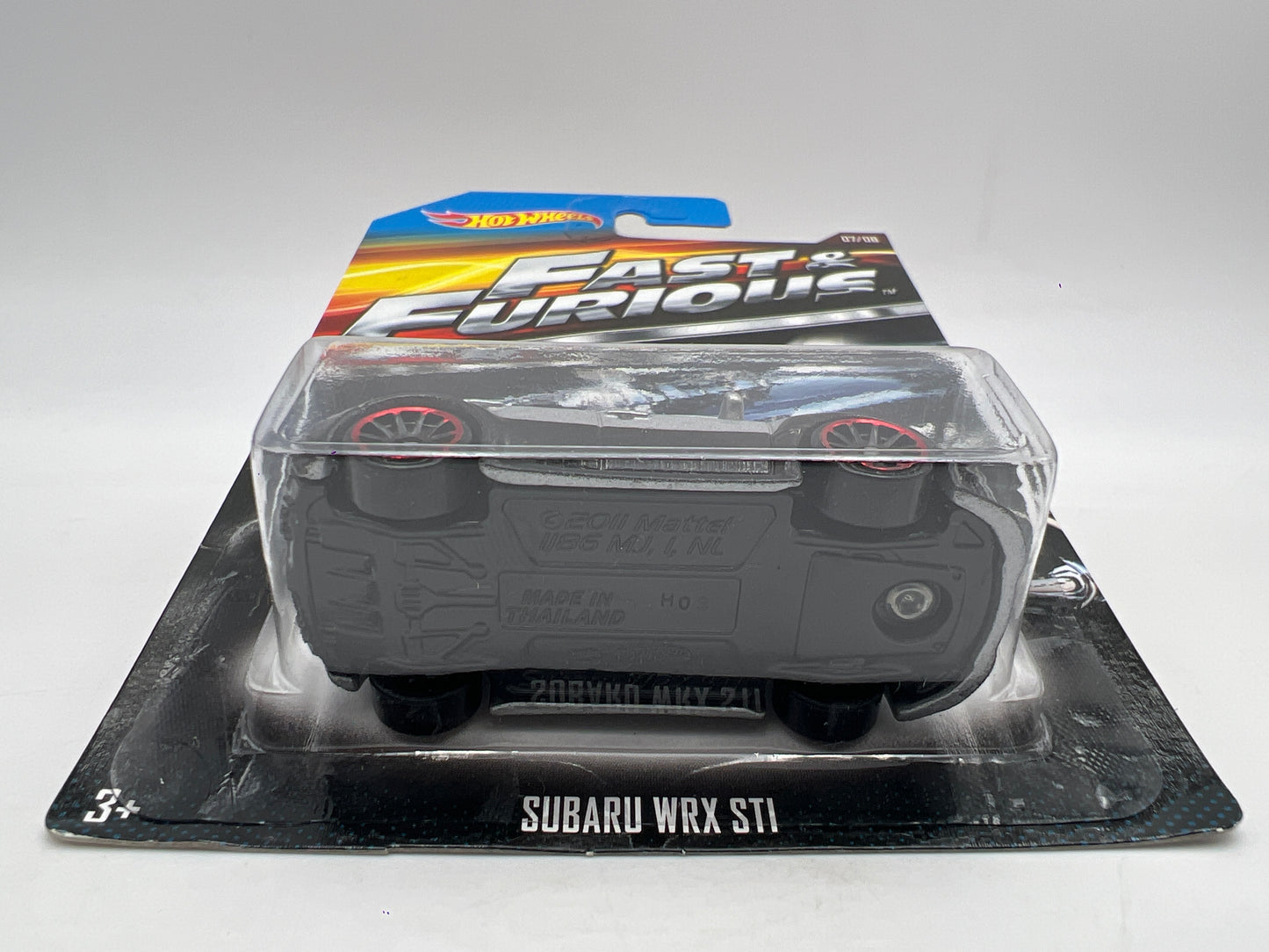 Hot Wheels Fast And Furious #7 Subaru WRX STI Black/Silver W/Protector