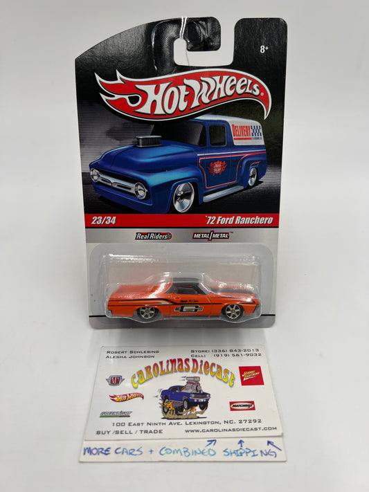 Hot Wheels Slick Rides #23 72 Ford Ranchero Mr Gasket Orange 243E