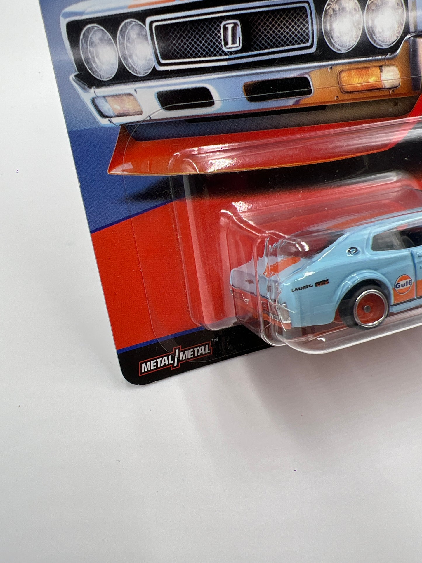 Hot Wheels Car Culture Gulf Series #3 Nissan Laurel 2000 SGX Light Blue Cracked Blister 242C