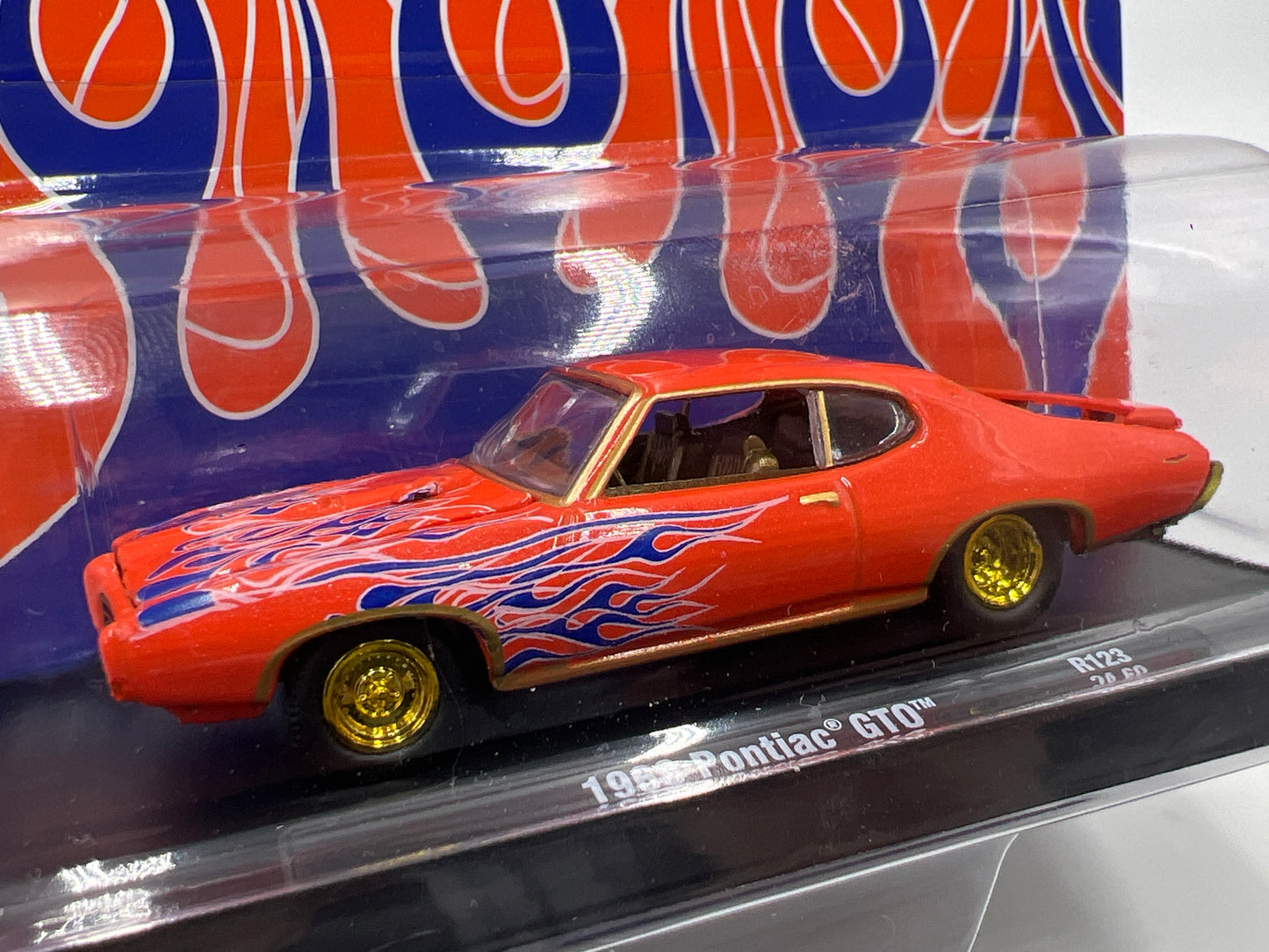 M2 Machines Auto-Drivers CHASE 1969 Pontiac GTO Orange R123
