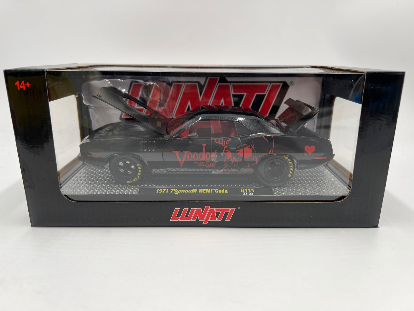 M2 Machines 1/24 Voodoo By Lunati 1971 Plymouth Hemi Cuda Black R111