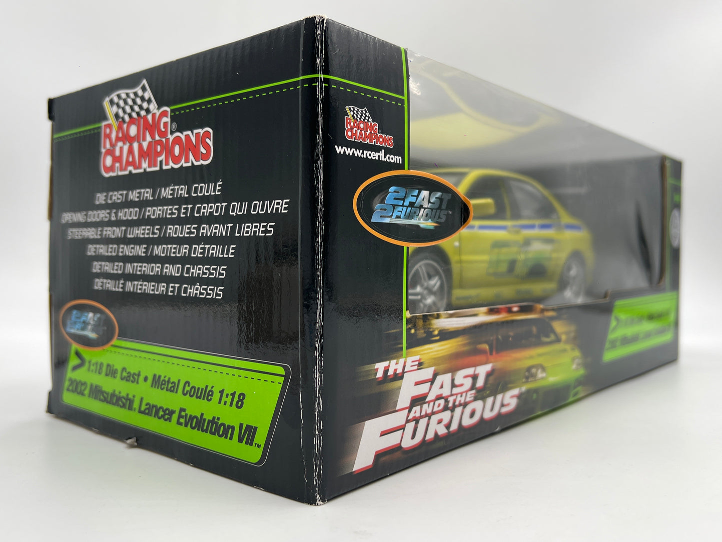 Racing Champions 1/18 Fast & Furious 2002 Mitsubishi Lancer Evolution VII VHTF