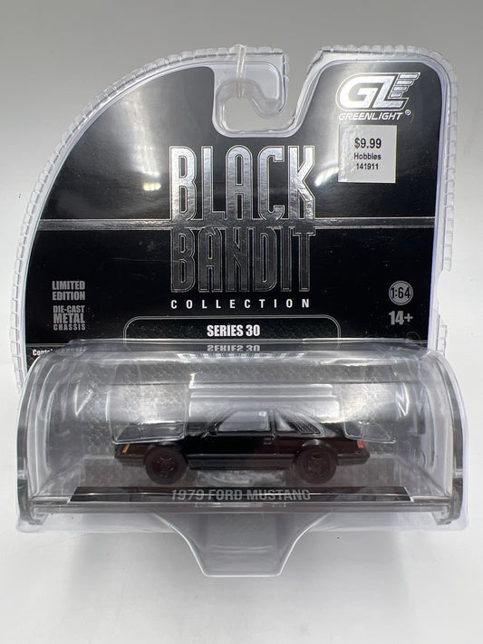 Greenlight Black Bandit Series 30 1979 Ford Mustang Black