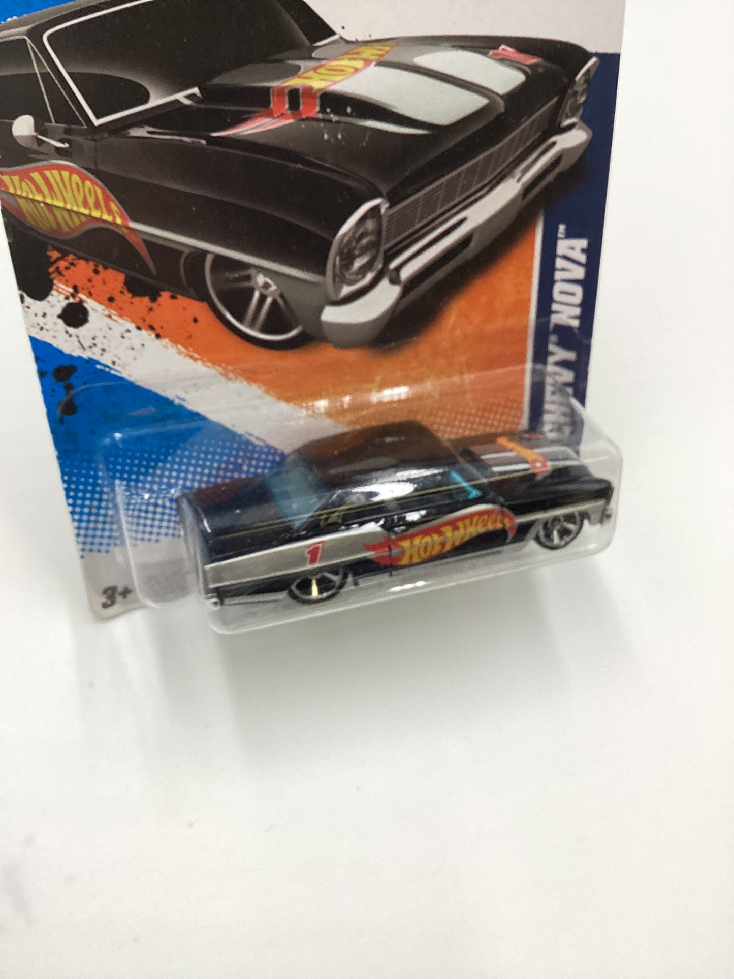 2011 Hot Wheels #154 66 Chevy Nova Black 11C