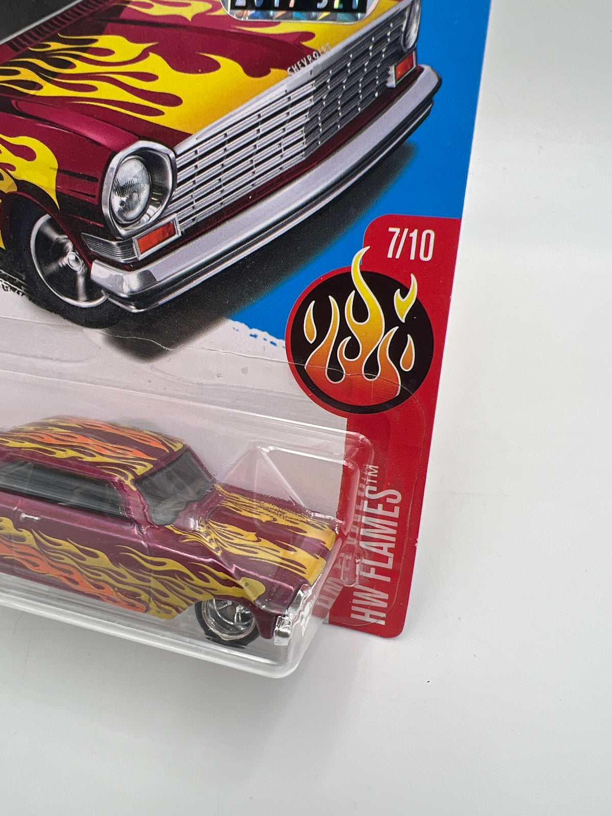 2017 Hot Wheels Factory Sealed Super Treasure Hunt 63 Chevy II Pink W/Protector