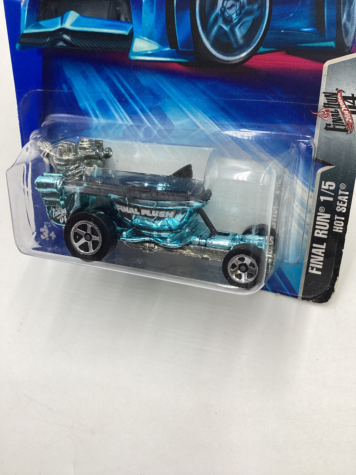 2004 Hot Wheels First Editions #133 Hot Seat Blue Chrome 116B