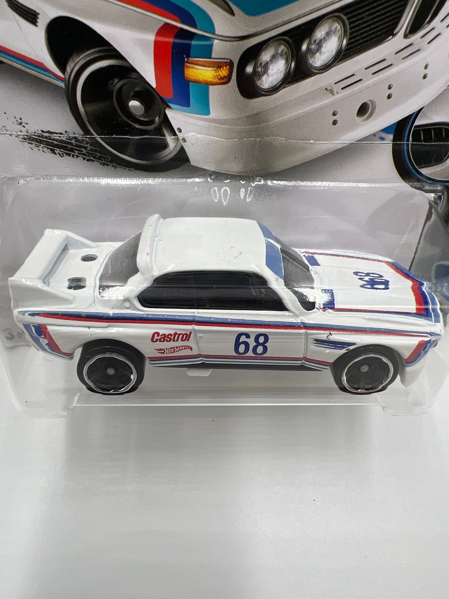 2016 Hot Wheels BMW #190 73 BMW 3.0 CSL Race Car White 108A