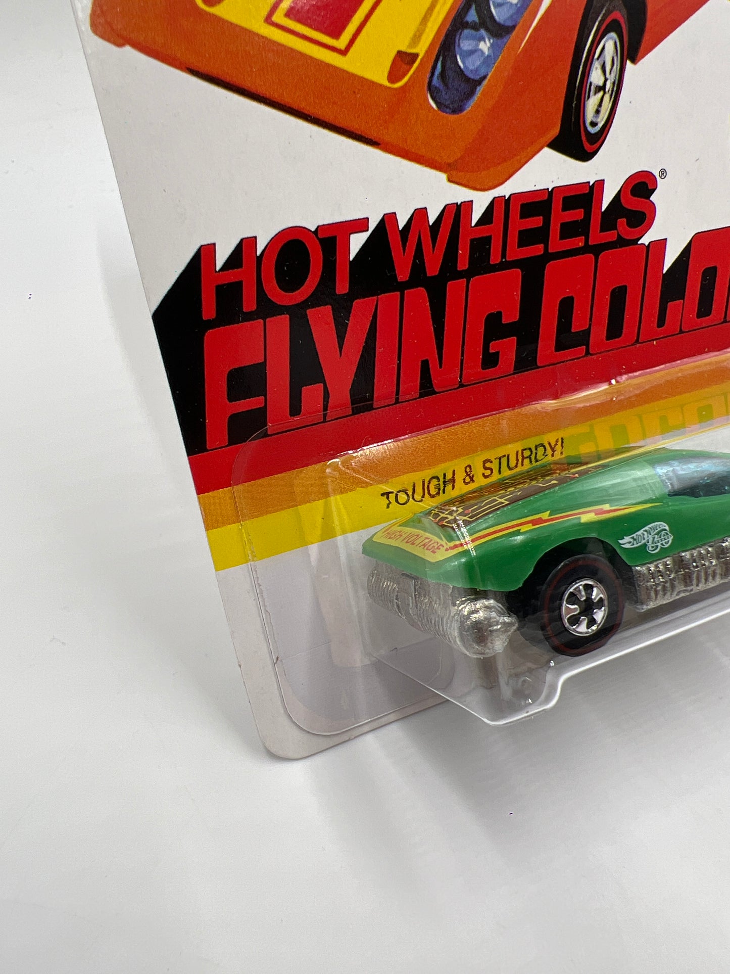 Hot Wheels 30 Years 1975 Authentic Commemorative Replica Flying Colors Large Charge Green