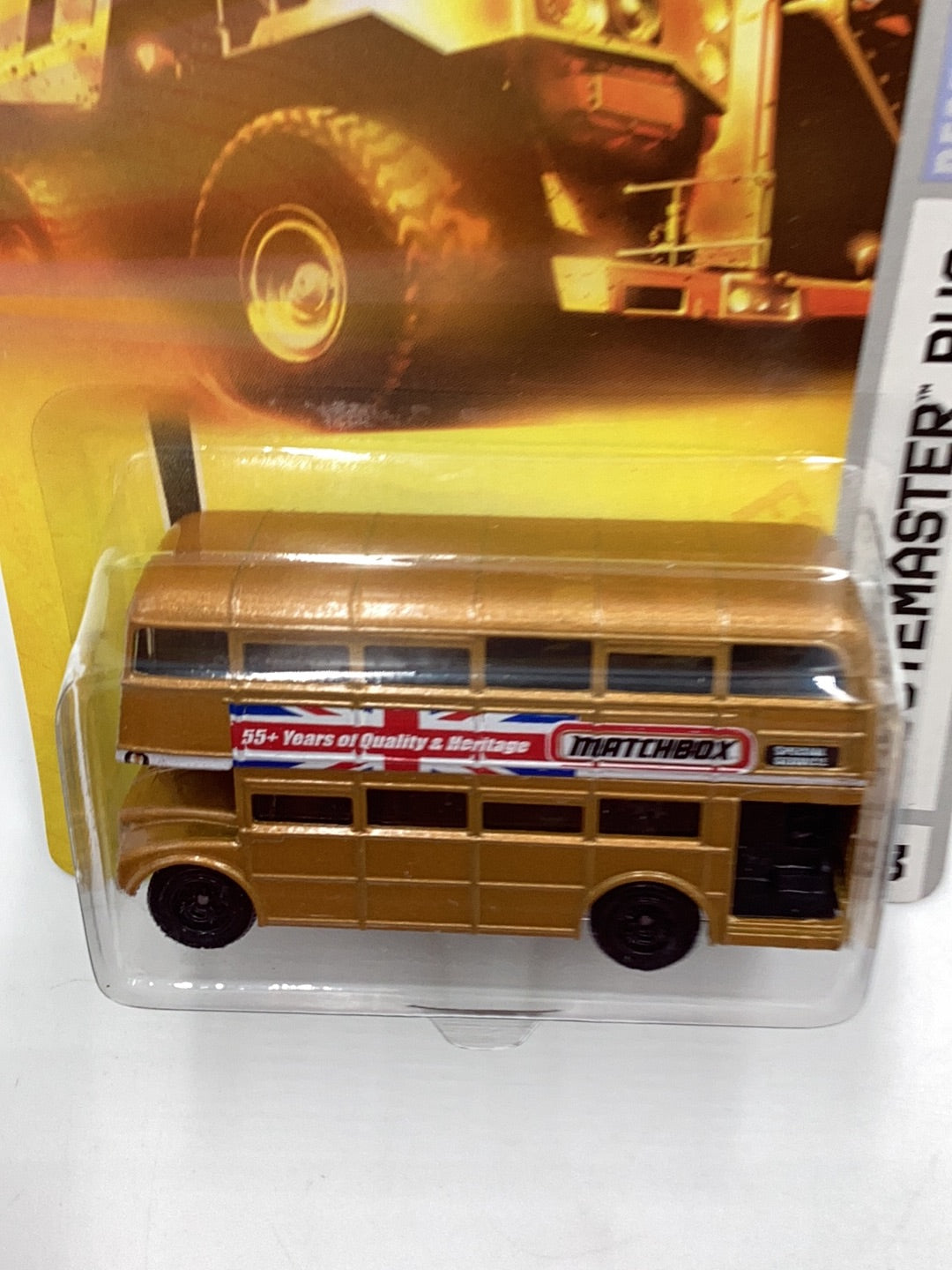 2008 Matchbox #53 Routemaster Bus gold 206B