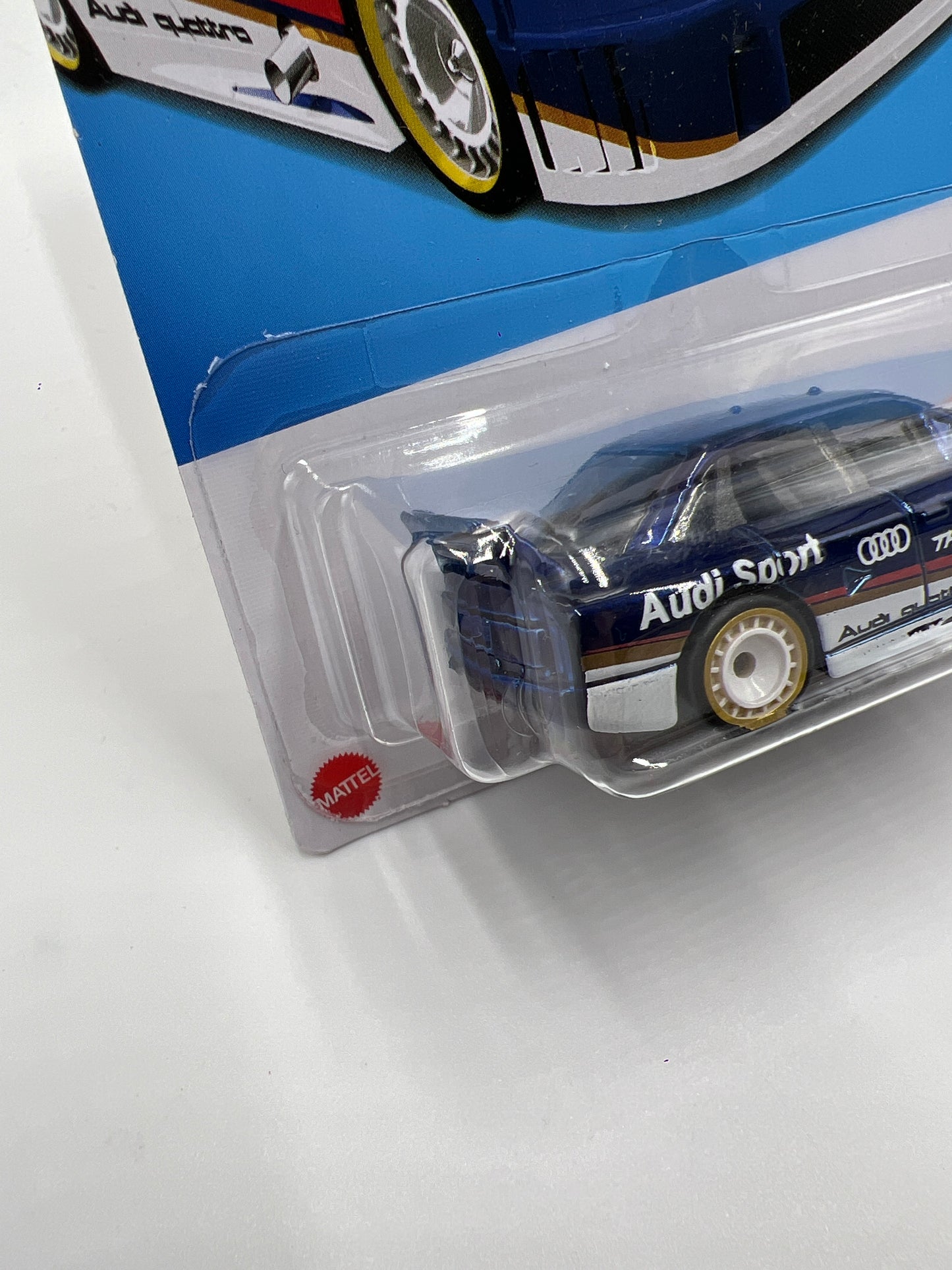 2024 Hot Wheels #144 Super Treasure Hunt Audi 90 Quattro Blue W/Protector
