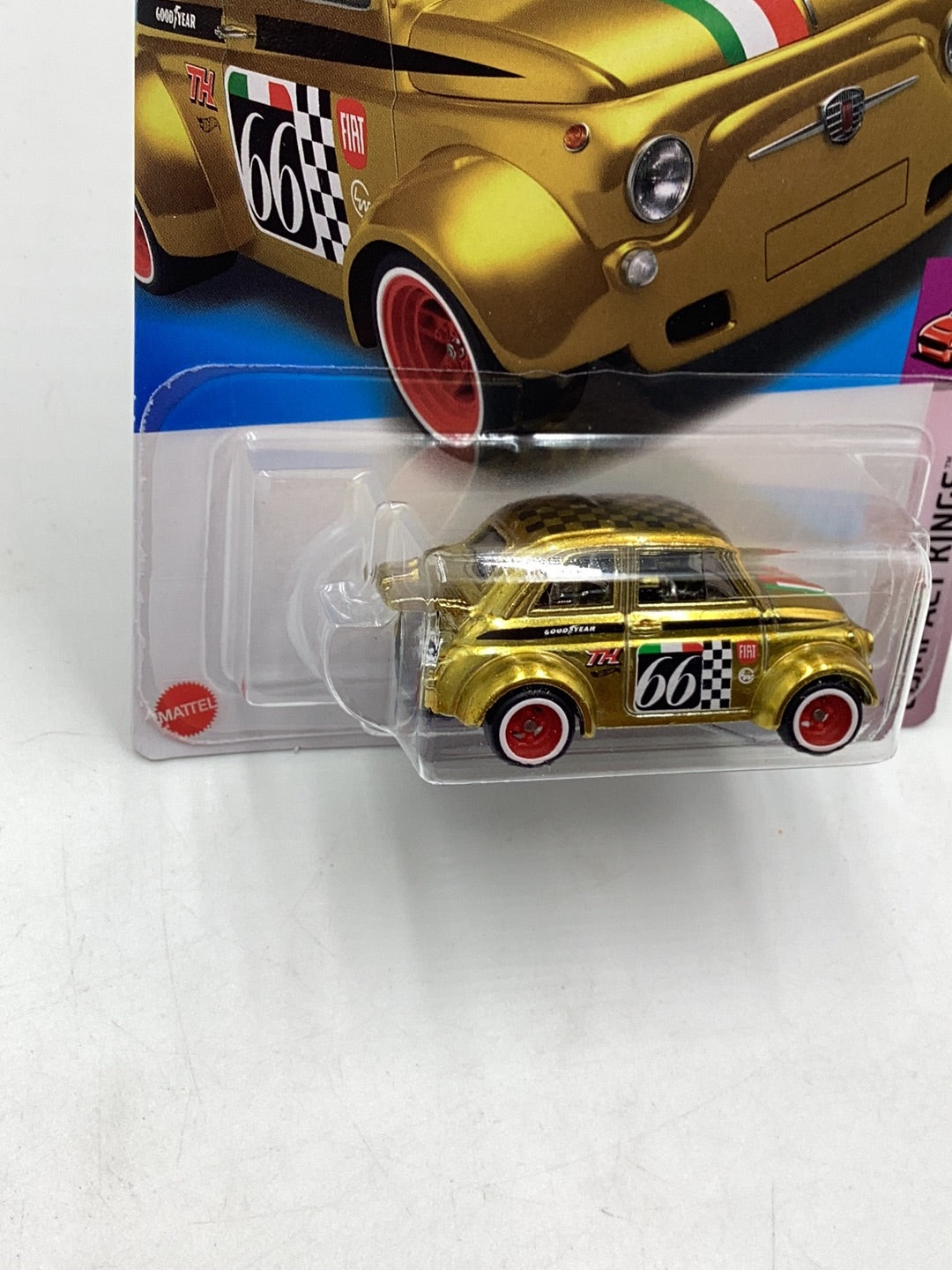 2024 Hot Wheels Super Treasure Hunt #117 60s Fiat 500D Modificado with protector