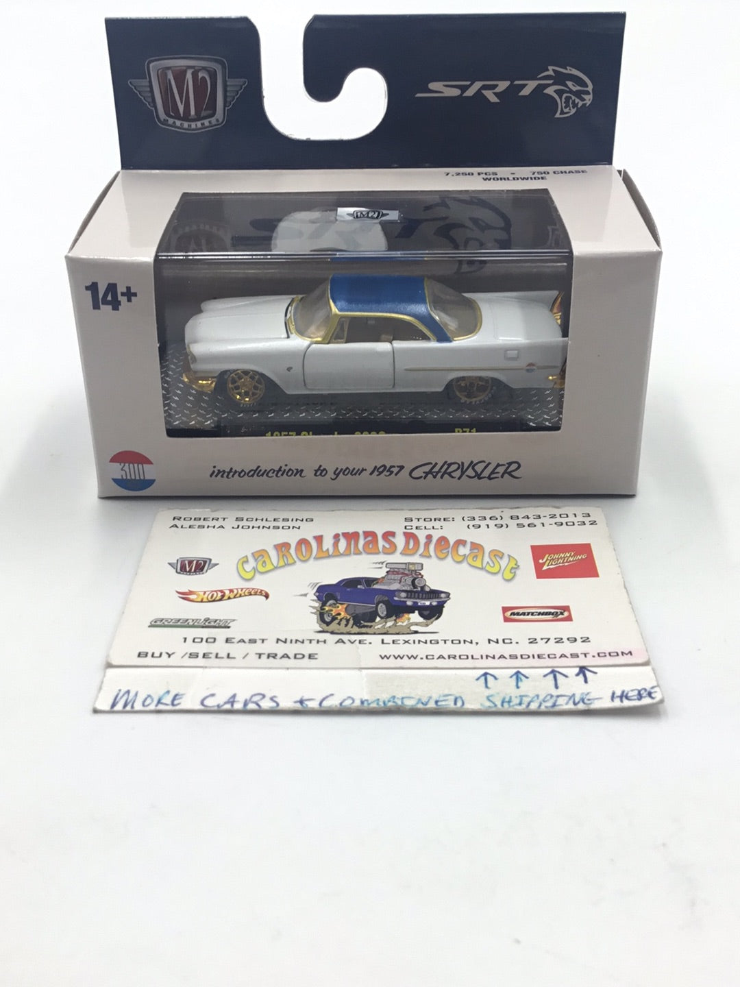 M2 Machines auto-thentics 1957 Chrysler 300C R71 CHASE