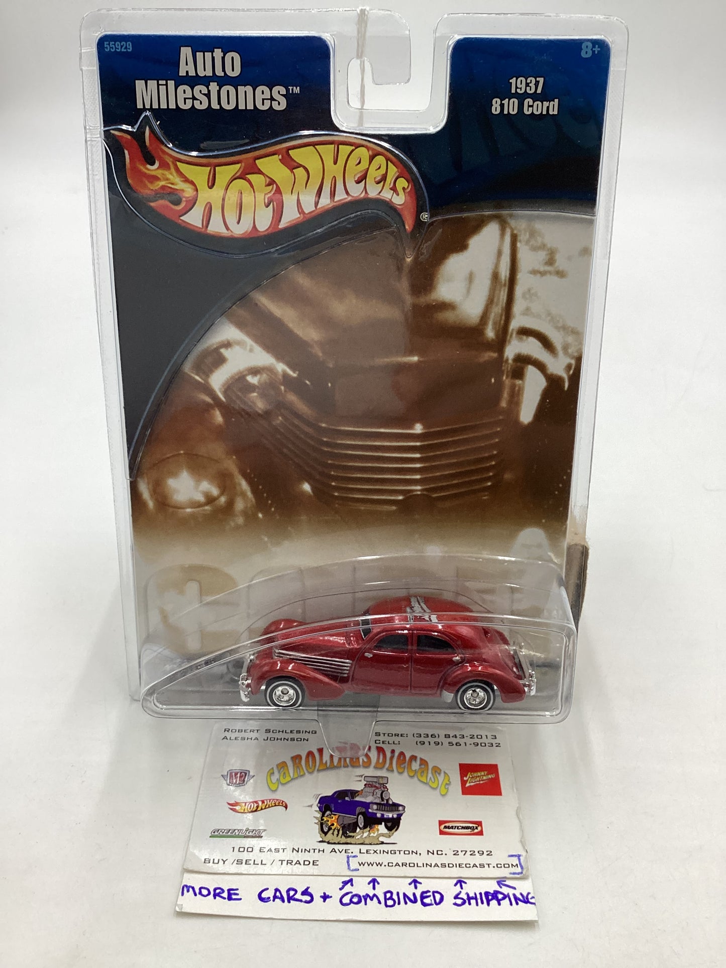 Hot Wheels Auto Milestones 1937 810 Cord Red