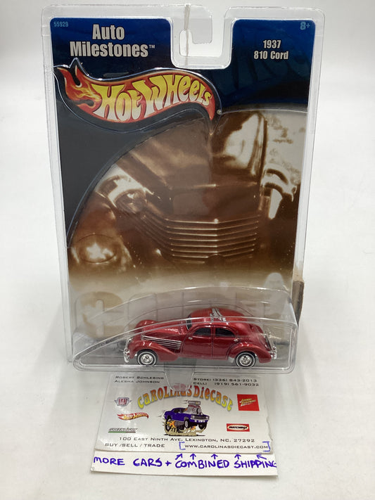 Hot Wheels Auto Milestones 1937 810 Cord Red