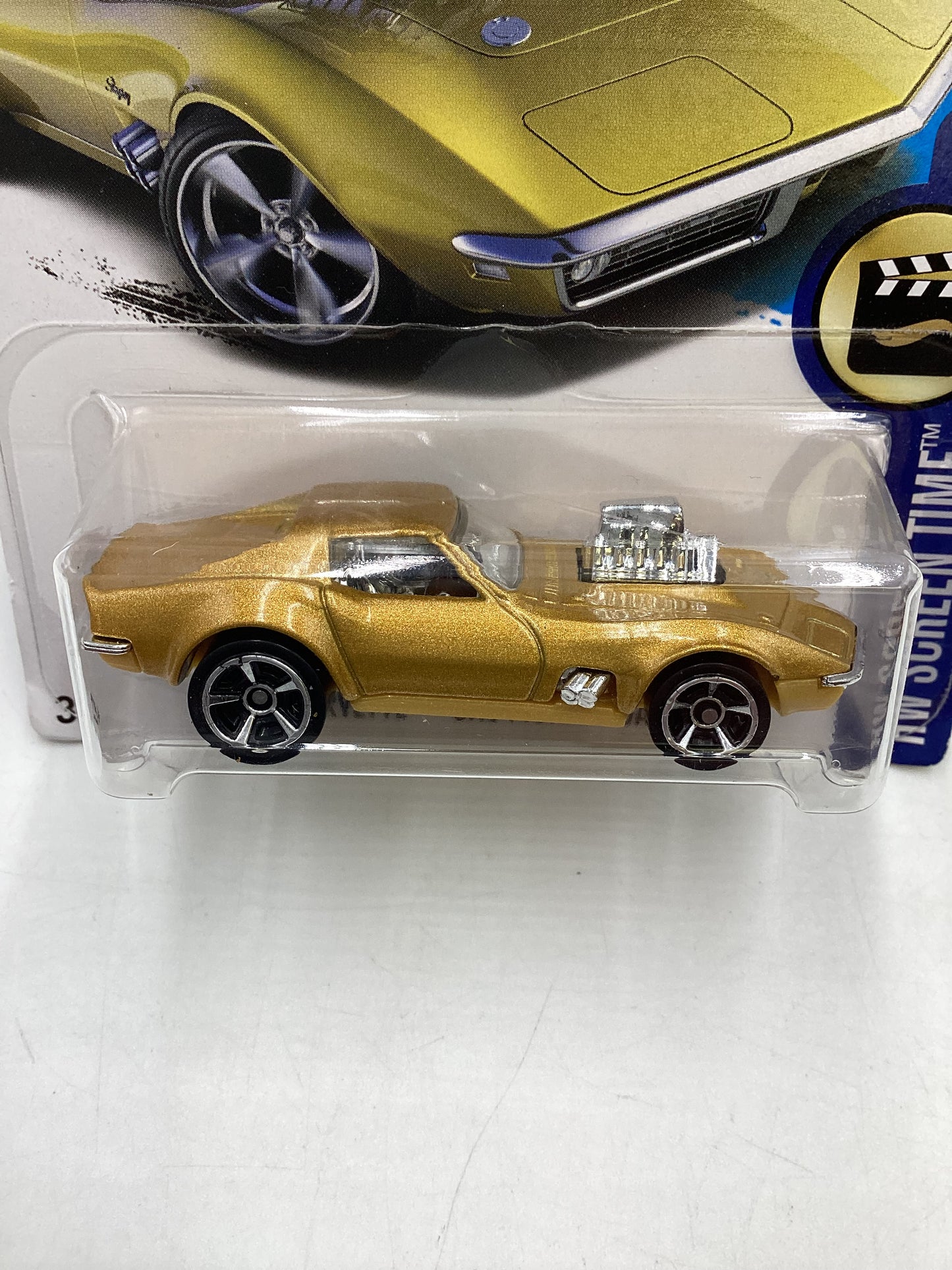 2017 Hot wheels #099 Gold 68 Corvette Gas Monkey Garage 110H