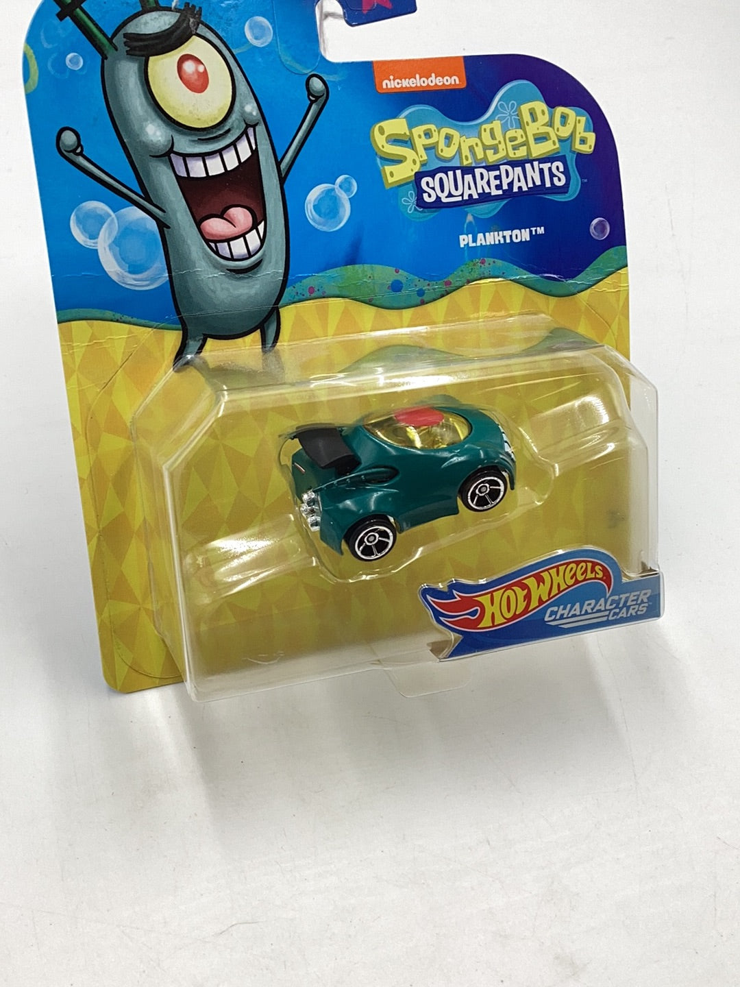 Hot Wheels Nickelodeon Character Cars Plankton *BAD CARD* 112C